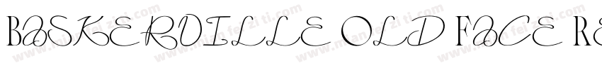 Baskerville Old Face Regular字体转换